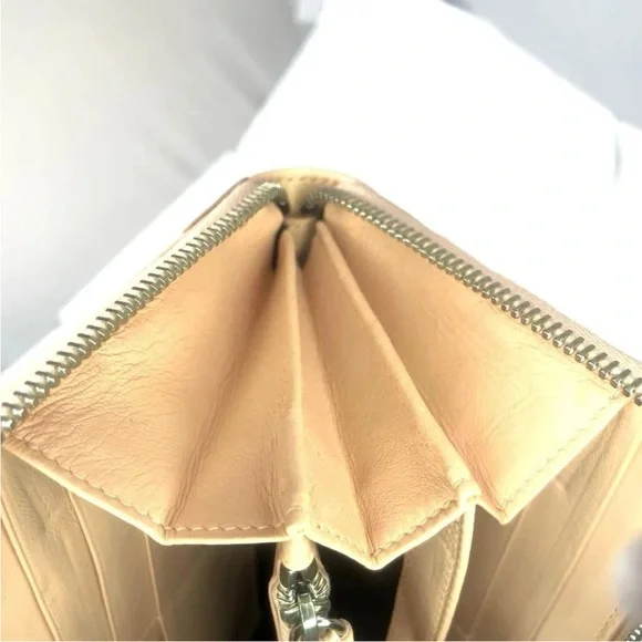 Balenciaga Peach Leather Wallet - Picture 7 of 12